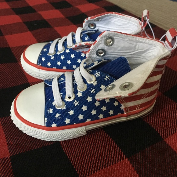 Stars & stripes toddler hi-tops - Picture 2 of 5